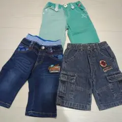子供服　デニム　半ズボン　100 110