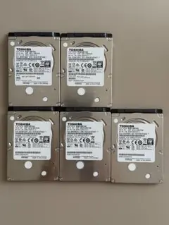 TOSHIBA 2.5インチHDD 500GB MQ01ABF050 5台セット