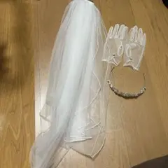ウェディング ベール 手袋 ティアラ セット
