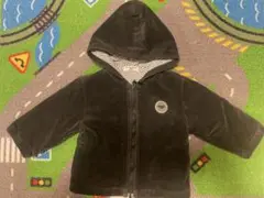 【80cm】Tous les caleconsベビー用 フード付き黒ジャケット