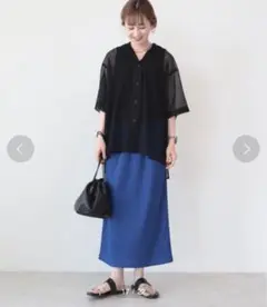 アメリカンホリック　メッシュ開襟シャツ