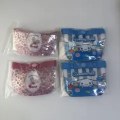 サンリオ プールバッグ風ミニポーチ2 シナモロール マロンクリーム