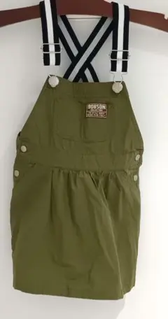 キムラタンBOBSON カーキー ジャンパースカート　サロペット95