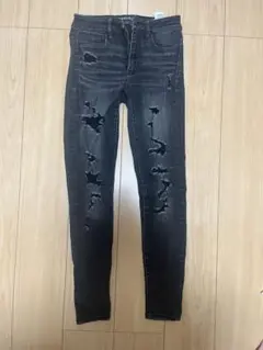 アメリカンイーグル スキニーデニム ブラック