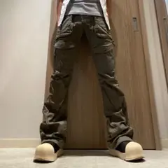 MOSSIMO テック y2k グランジ ファスナーギミック フレアカーゴパンツ