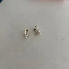 美品ピアス　パールゴールド
