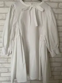 yori♡サイドギャザーパフブラウス