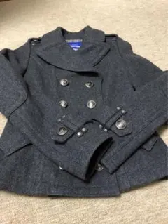 BURBERRY LONDON BLUE LABEL ピーコート38 グレー