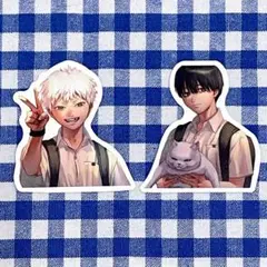 光が死んだ夏　ステッカー⑥ ヒカル＆佳紀　モクモクれん