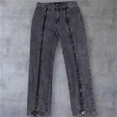 Y2K Full Zip Denim Jeans Punk Street