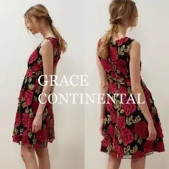 GRACE CONTINENTAL ローズ ワンピース*ダイアグラム フォクシー