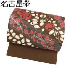 KO-451 名古屋帯 正絹 辻が花 絞り 太鼓柄 着物