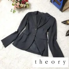 【極美品】Theory セオリー テーラードジャケット ブラック Sサイズ