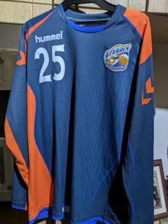 hummel vファーレン長崎サッカーウェア M 25番 ネイビー/オレンジ