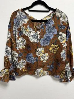 GALLERIE ギャレリー 花柄 ブラウス シャツ