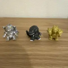 ゴジラバスボール　フィギュアセット 3体
