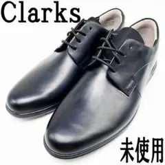 【未使用】Clarks クラークス プレーントゥ UK6G 革靴 ブラック