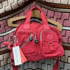 新品未使用 KIPLING キプリング ボストンバッグ 肩掛け ピンク