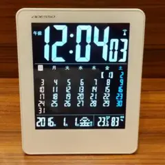 ADESSO カラーカレンダー電波時計 NA-929