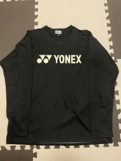 YONEX ブラック 長袖 ウォームアップウェア　ロンT