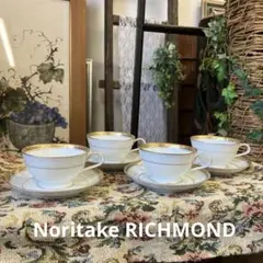 Noritake RICHMOND 金彩 カップu0026ソーサー 4客セット