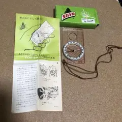 送料込み エバニュー シルバ 登山用コンパス レトロ 美品