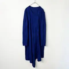 25SS BRUSH MARK LINKS LONG CARDIGAN ブルー