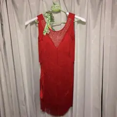 社交ダンス ドレス 赤
