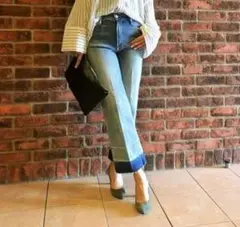 MOTHER カットオフハイライズワイドパンツ 26 ウエスト約67cm
