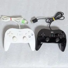 Wii クラシックコントローラーPro 白黒 2本セット
