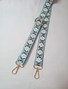 No.37 ショルダー　ハンドメイド　インド刺繍リボン
