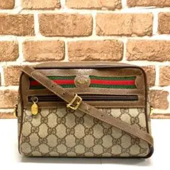 美品!OLD GUCCI シェリーライン PVC ショルダーバッグ 4221