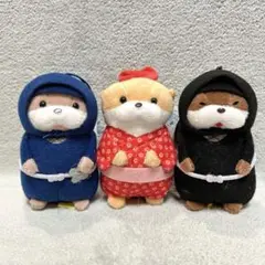 カワウソ　うそやん　忍者　マスコットぬいぐるみ　VMC ３種セット
