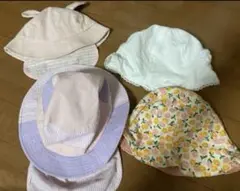 POLO BABY うさ耳　帽子　ベビー　花柄　チューリップハット