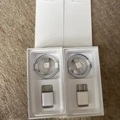 USB LightningケーブルとACアダプタセット 2個