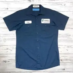 cintas 半袖シャツ ワッペンロゴ ネイビー M 0942