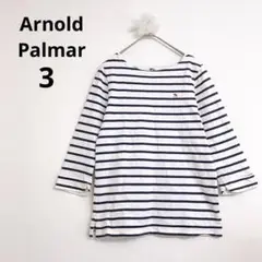 アーノルドパーマー 七分袖カットソー コットンカジュアル Tシャツ 刺繍 L
