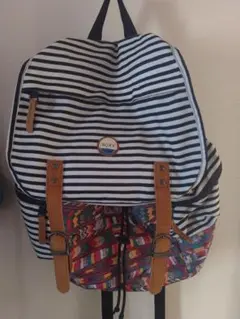ROXY ストライプ エスニック柄 リュック