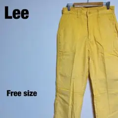 リー Lee デニム コーデュロイ イエロー ボトムス フリーサイズ