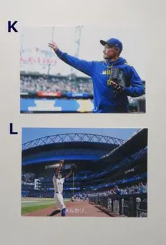 イチロー☆殿堂入りセレモニー　2L判写真　2枚セット　K・L　バラ売りします