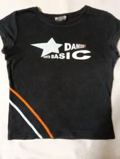 DAMISS カジュアル Tシャツ 黒 半袖　Мサイズ