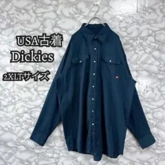 976 ディッキーズ Dickies スナップボタン 2XLTサイズ 長袖シャツ