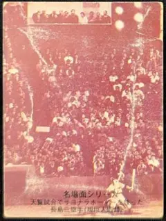 カルビー野球カード1974年天覧試合サヨナラ・ホームラン