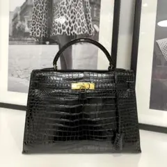 HERMES エルメス ケリー32 ニロティカス ブラック