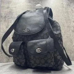 美品✨COACH リュック バックパック ブラック グレー