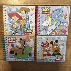 東京ディズニーリゾート　トイ・ストーリー メモ帳 4冊セット