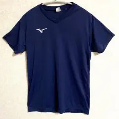 Mizuno ネイビー Vネック Tシャツ