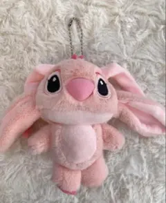 リロ&スティッチ　エンジェル　ぬいぐるみキーホルダー　ジャラジャラ　スクバ　平成