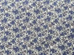 生地・花柄・ブルー