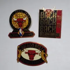 シカゴブルズ　ピンズ　ピンバッジ　90s シカゴ ブルズ ピンバッジ NBA pins jordan pins - メルカリ